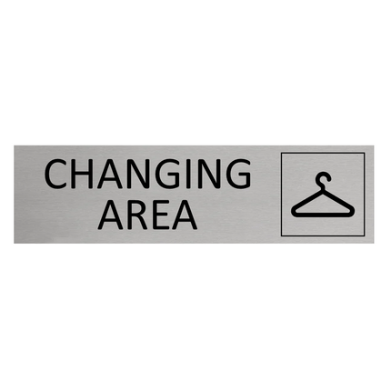 Changing Area door sign 165x45mm - 1 pc