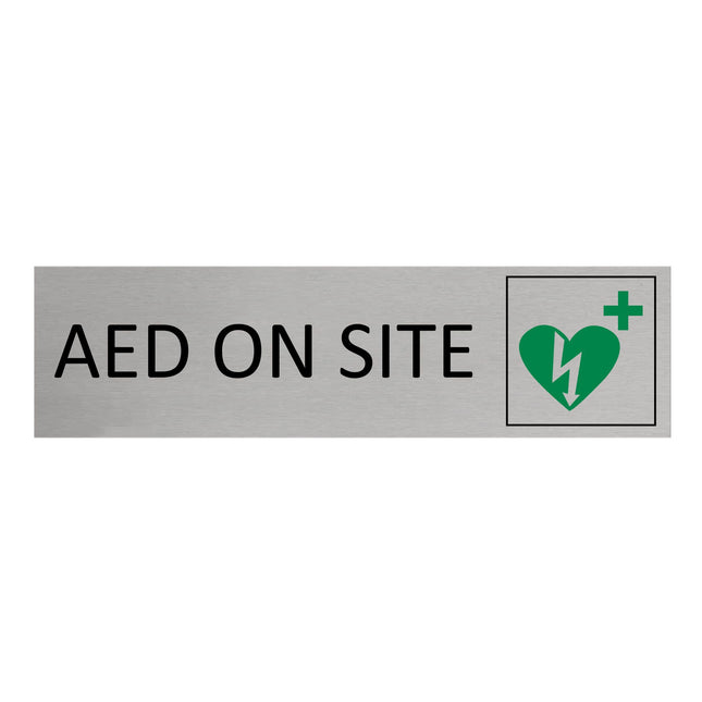 AED on site door sign 165x45mm - 1 pc