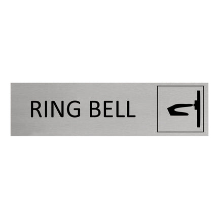 Ring bell door sign 165x45mm - 1 pc