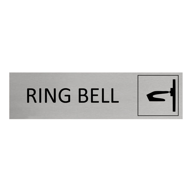Ring bell door sign 165x45mm - 1 pc
