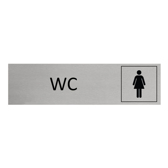 Women’s wc door sign 165x45mm - 1 pc