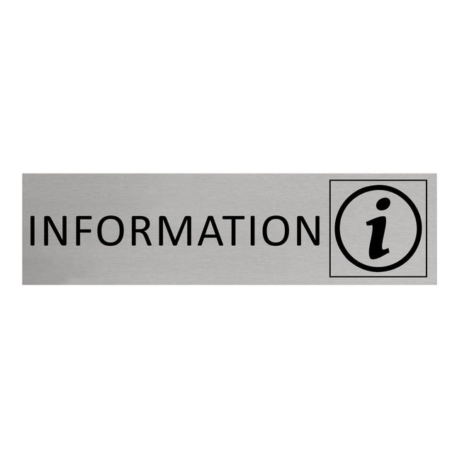 Information door sign 165x45mm - 1 pc
