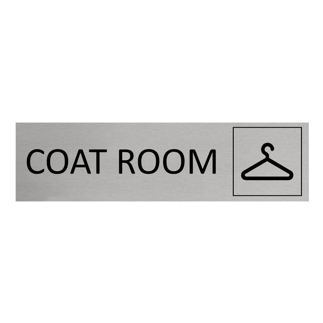 Coat room door sign 165x45mm - 1 pc