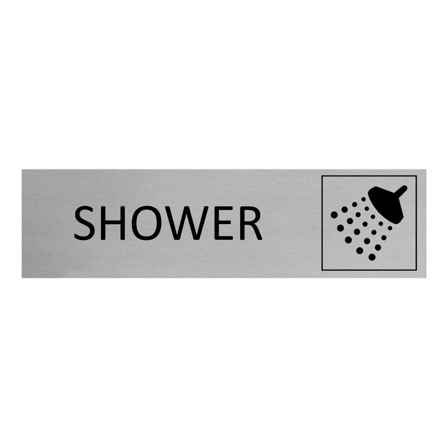 Shower door sign 165x45mm - 1 pc