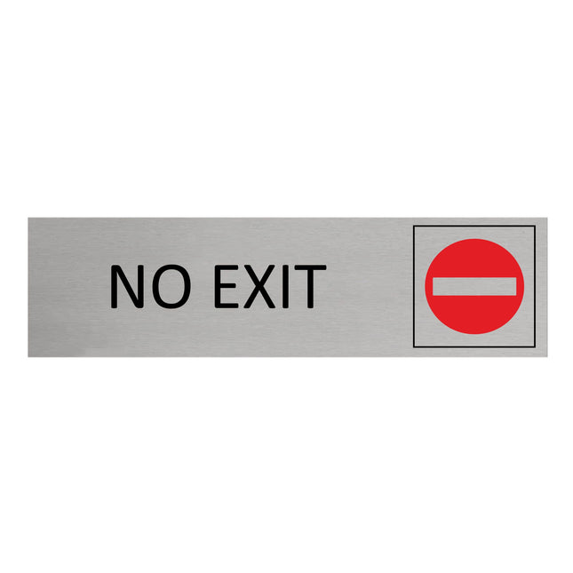 No exit door sign 165x45mm - 1 pc