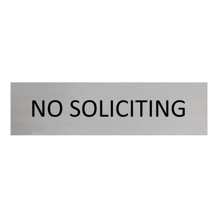 No soliciting door sign 165x45mm - 1 pc