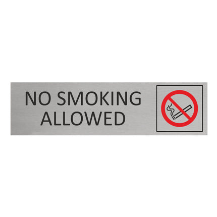 No smoking door sign 165x45mm - 1 pc