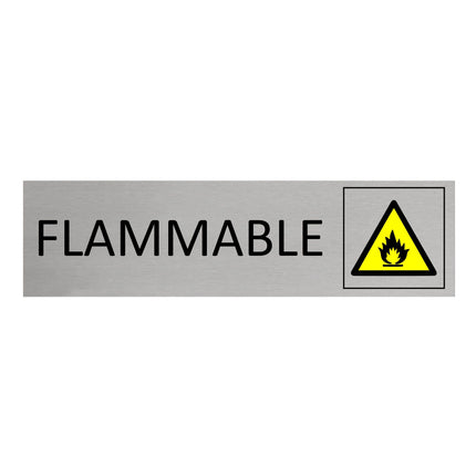Flammable door sign 165x45mm - 1 pc