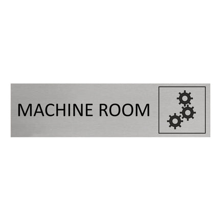Machine room door sign 165x45mm - 1 pc