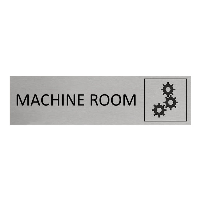 Machine room door sign 165x45mm - 1 pc