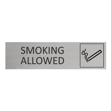 Smoking allowed door sign 165x45mm - 1 pc