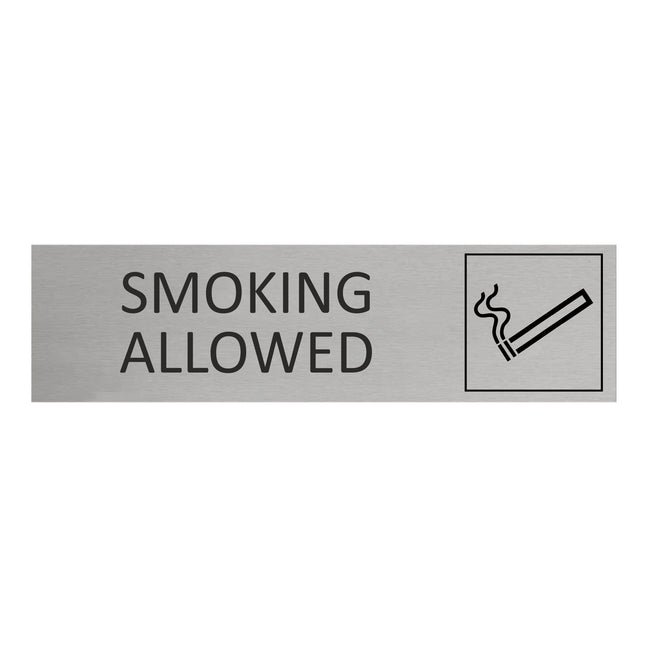 Smoking allowed door sign 165x45mm - 1 pc