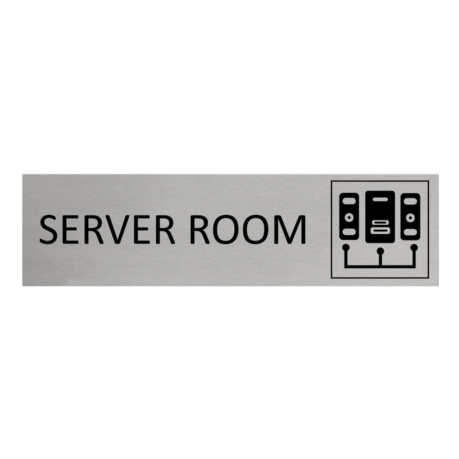 Server room door sign 165x45mm - 1 pc