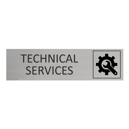 Technical services door sign 165x45mm - 1 pc