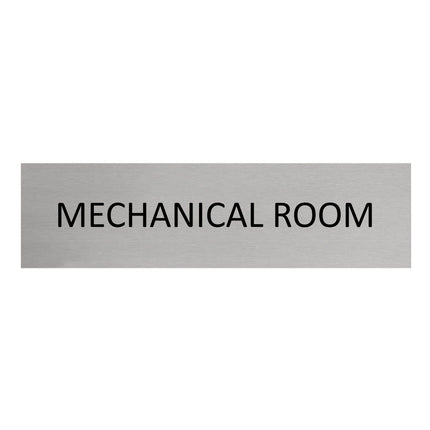 Mechanical room door sign 165x45mm - 1 pc