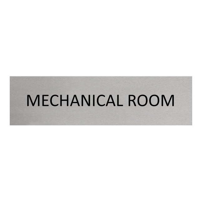 Mechanical room door sign 165x45mm - 1 pc