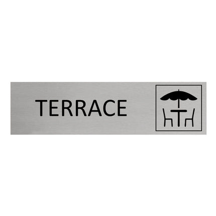 Terrace door sign 165x45mm - 1 pc