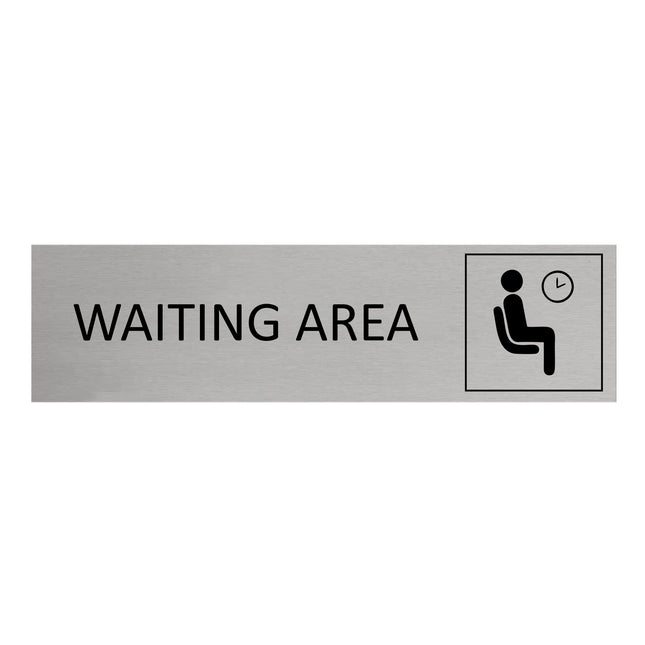 Waiting area door sign 165x45mm - 1 pc