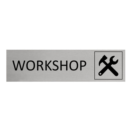 Workshop door sign 165x45mm - 1 pc