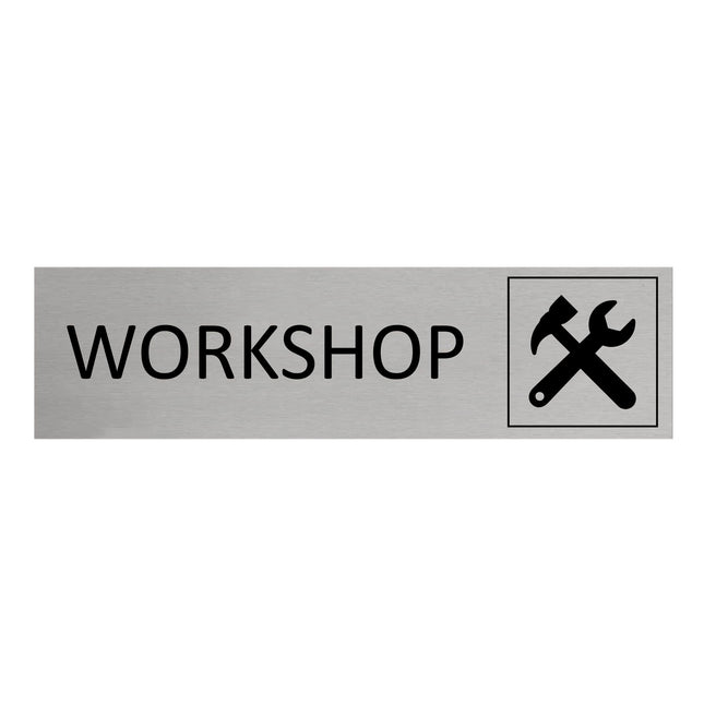 Workshop door sign 165x45mm - 1 pc