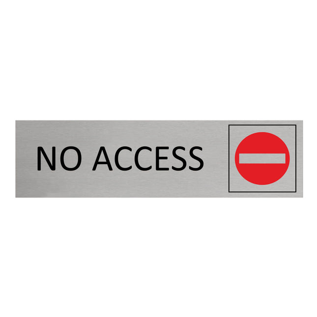 No access door sign 165x45mm - 1 pc