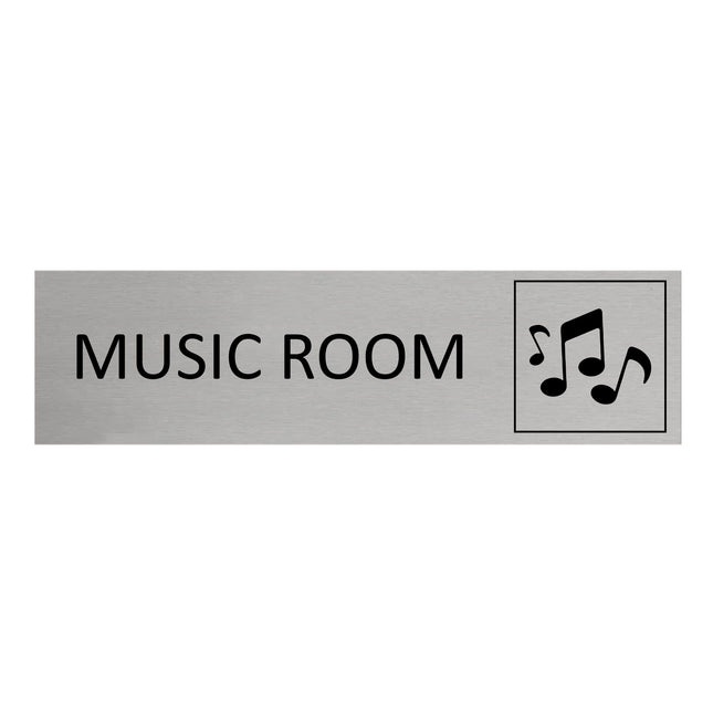 Music room door sign 165x45mm - 1 pc