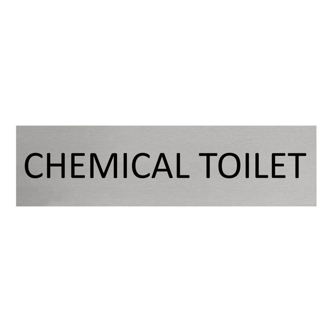 Chemical toilet door sign 165x45mm - 1 pc