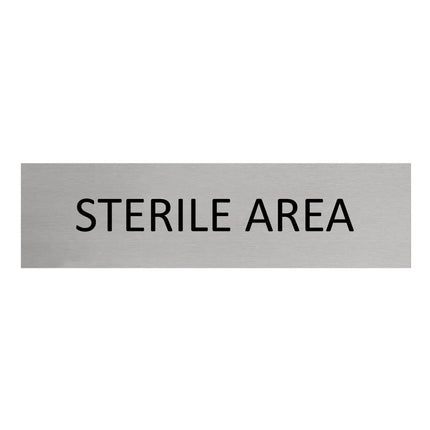 Sterile area door sign 165x45mm - 1 pc