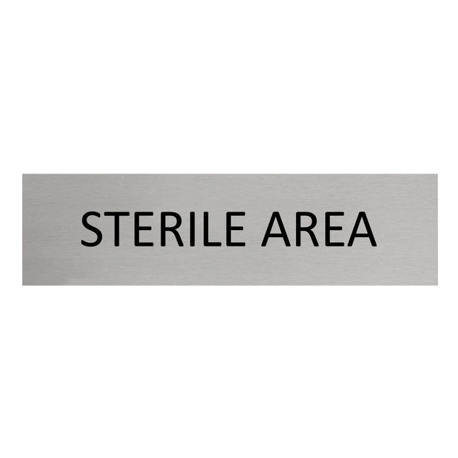 Sterile area door sign 165x45mm - 1 pc