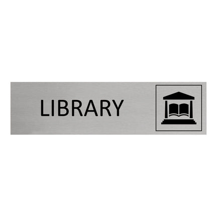 Library door sign 165x45mm - 1 pc