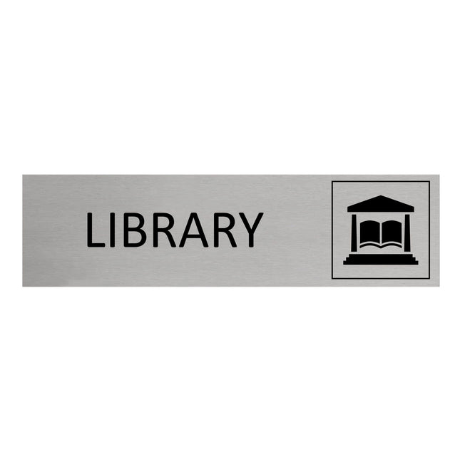 Library door sign 165x45mm - 1 pc