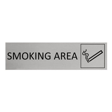 Smoking area door sign 165x45mm - 1 pc