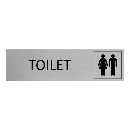 Toilet door sign 165x45mm - 1 pc