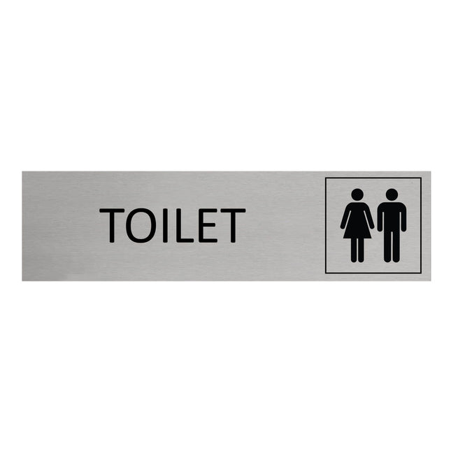 Toilet door sign 165x45mm - 1 pc
