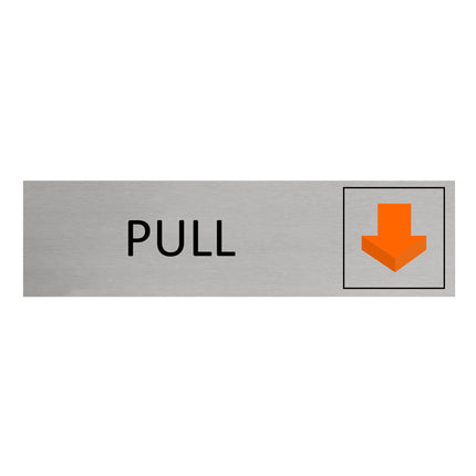 Aluminum door sign pull