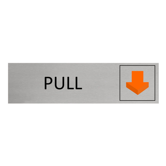 Aluminum door sign pull
