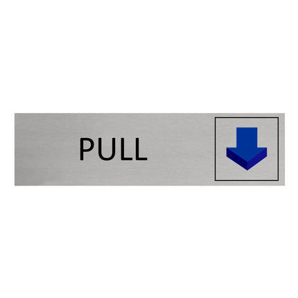 Aluminum door sign pull