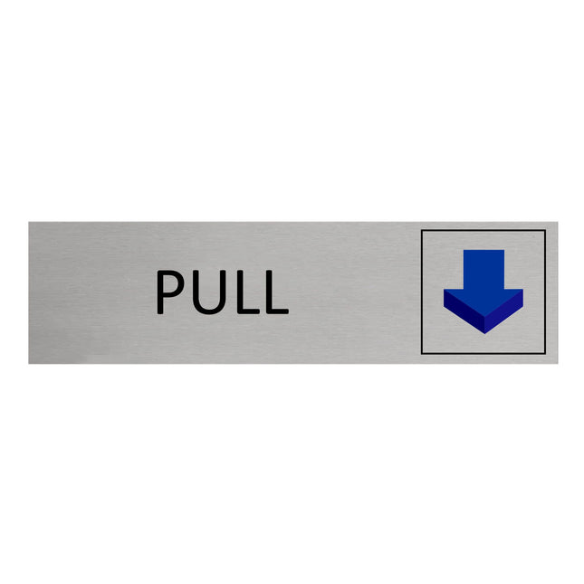 Aluminum door sign pull