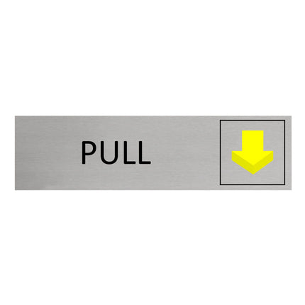 Aluminum door sign pull