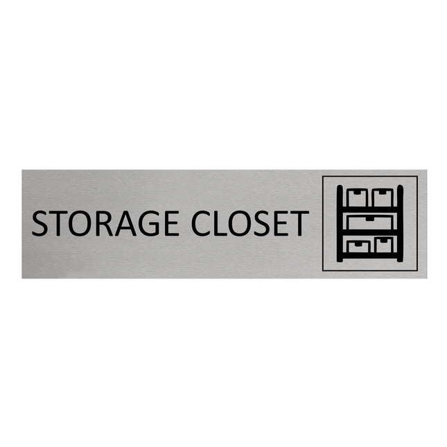 Storage closet door sign 165x45mm - 1 pc