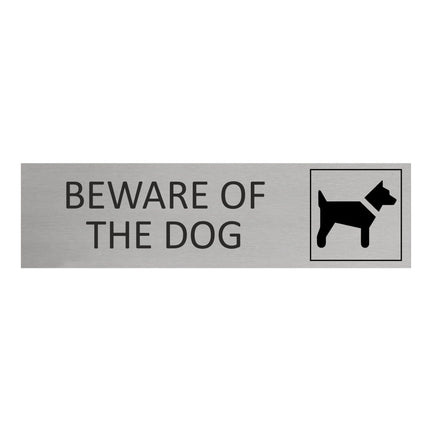 Beware of the dog door sign 165x45mm - 1 pc