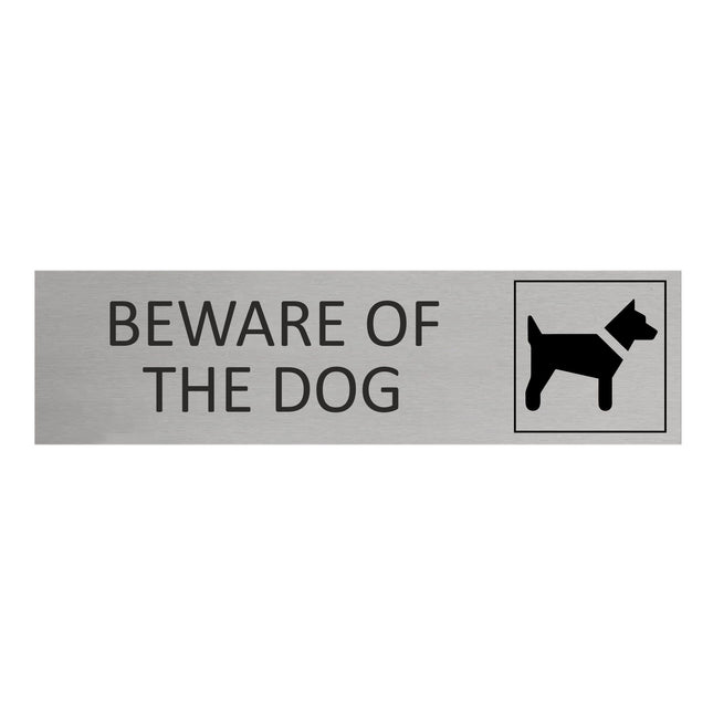 Beware of the dog door sign 165x45mm - 1 pc