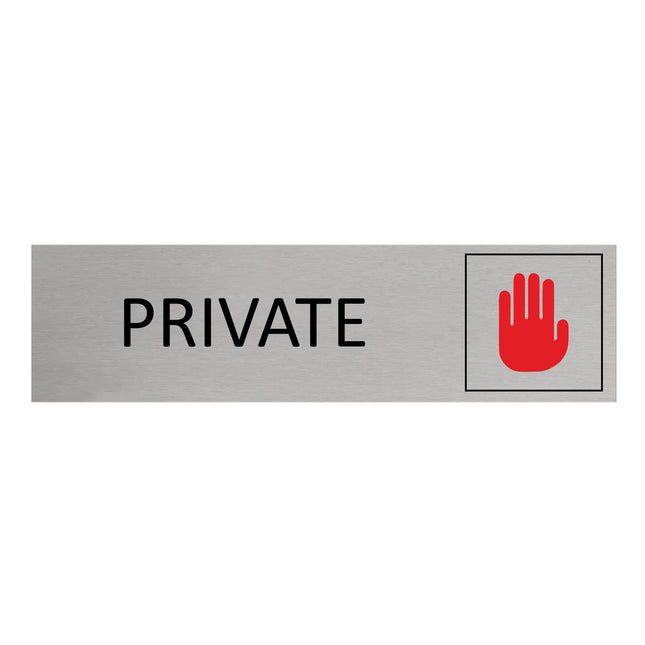 Private door sign 165x45mm - 1 pc