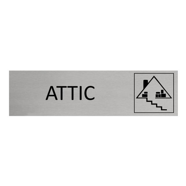 Attic door sign 165x45mm - 1 pc