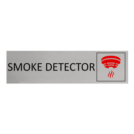 Smoke detector door sign 165x45mm - 1 pc