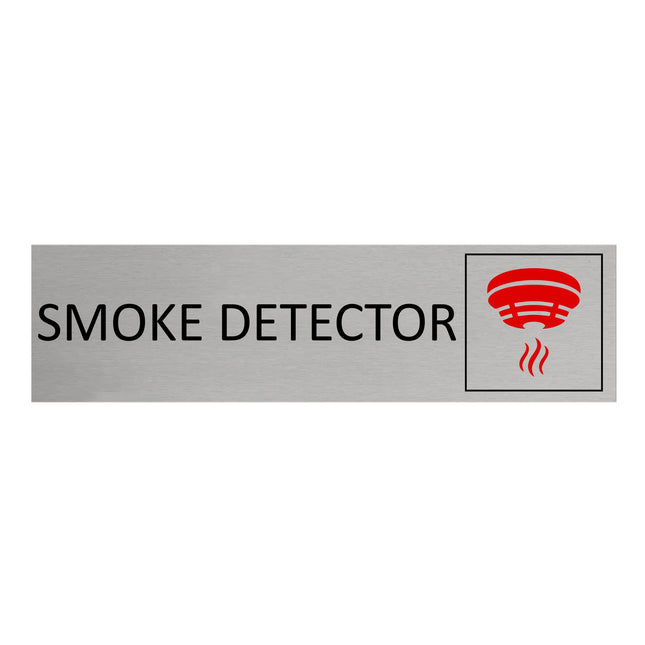 Smoke detector door sign 165x45mm - 1 pc