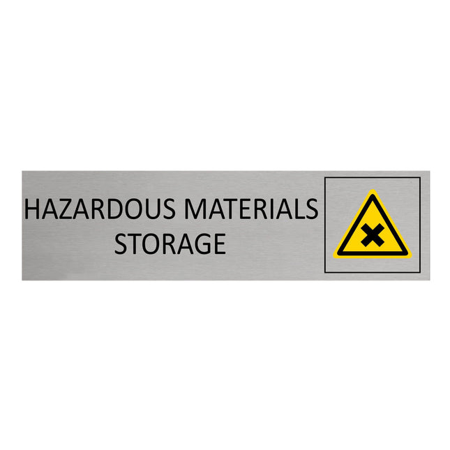 Hazardous materials storage door sign 165x45mm - 1 pc