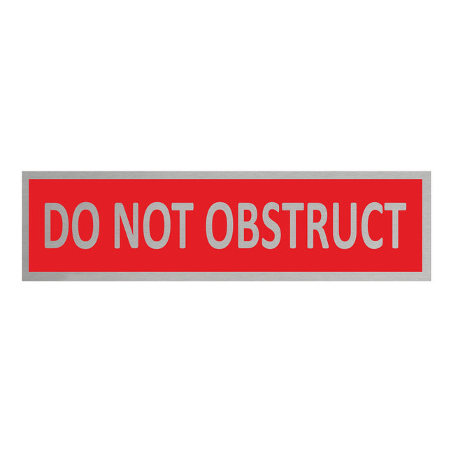 Do not obstruct door sign 165x45mm - 1 pc
