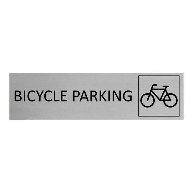 Bicycle parking door sign 165x45mm - 1 pc