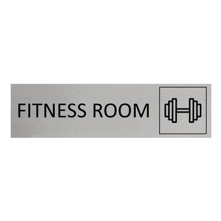 Fitness room door sign 165x45mm - 1 pc